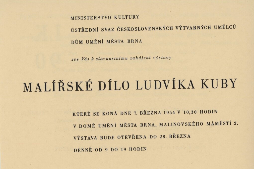 Malířské dílo Ludvíka Kuby